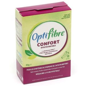 Optifibre Confort Intestin irritable 10 sticks ( Date de péremption 1ier Mars 2023)