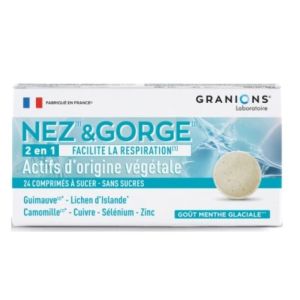 Nez & Gorge 2 en 1 Comprimés à sucer