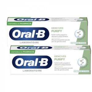 Gencives Purify Nettoyage Intense Dentifrice 2x75ml