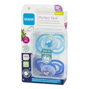 Sucette Perfect Nuit - 18mois+ - Silicone - X2