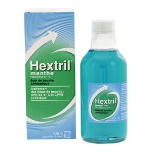 Hextril Bain de Bouche Antiseptique menthe 400ml