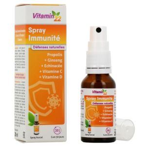Vitamin'22 Spray Immunité Défenses Naturelles 20ml