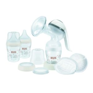 Coffret Tire Lait Manuel Perfect Match + 3 biberons 150 ml + coussinets d'allaitement