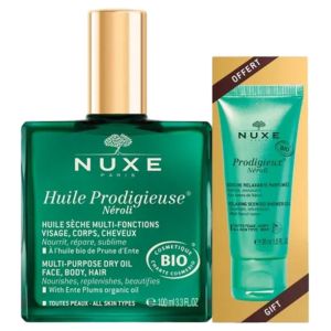 Prodigieux Huile Prodigieuse Néroli Bio 100 ml + Gelée de Douche Prodigieux Néroli Bio 30 ml Offerte