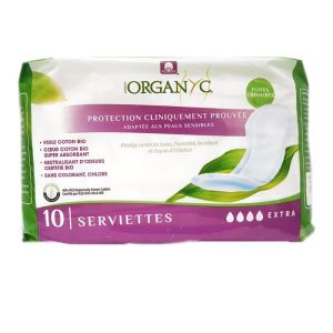 Incontinence légère 10 serviettes extra