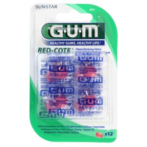 Red Cote Révélateurs de Plaque Dentaire 12 Comprimés
