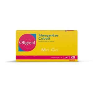 Oligosol Manganèse Cobalt 28 Ampoules