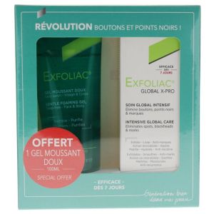Exfoliac Global X-Pro Soin Global Intensif 30 ml + Gel Moussant Doux 100 ml Offert