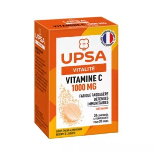 Vitalité Vitamine C 1000mg 20 Comprimés Effervescents