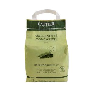 Argile verte concassée en poudre - 3kg