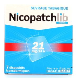 Nicopatchlib 21mg / 24h patchs transdermiques x7