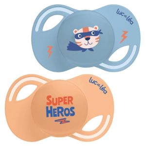 Duo de sucettes anatomiques extra-fines – Super-héros 18m+