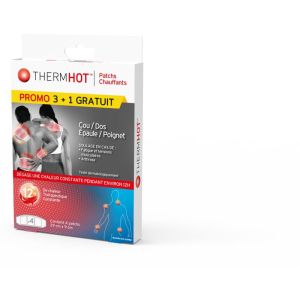 ThermHot x4 Cou/Dos/Epaule/Poignet Patchs Chauffants