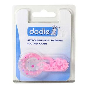 Attache-sucette chaînette plastique