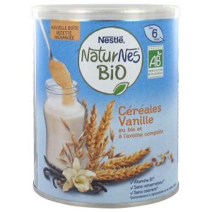 Naturnes Bio Céréales Vanille Dès 6 Mois 240 g