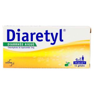 Diaretyl lopéramide 2mg 12 gélules adulte
