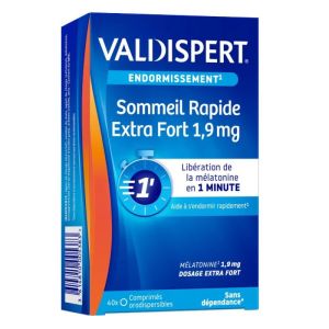 Sommeil rapide extra fort 1,9mg 40 comprimés