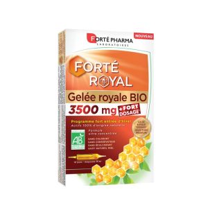 Forté Royal Gelée Royale 3500 mg Bio 10 Ampoules