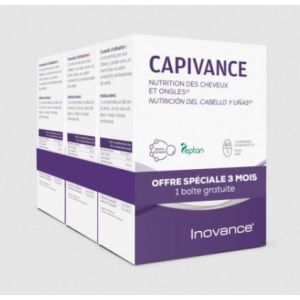 Capivance Nutrition des Cheveux et Ongles - 2x60 Comprimés + 1 Mois Offert