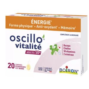 Oscillo'Vitalité Adulte 50+ 20 comprimés effervescents