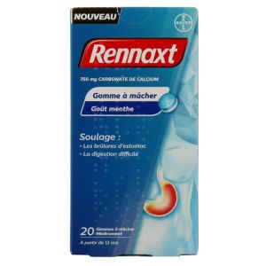 Rennaxt Gomme à Mâcher Goût Menthe