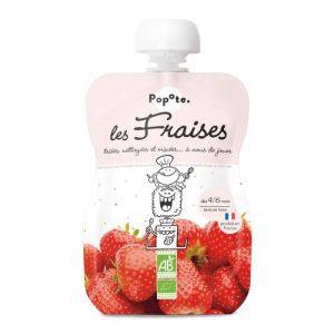 Gourde Fraise bio dès 4 mois 120 g