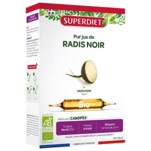Pur Jus Radis Noir Bio 20 Ampoules