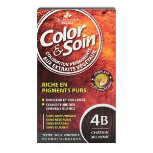 Color & Soin coloration permanente - 4B châtain brownie