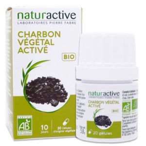 Charbon végétal activé Bio - 20 gélules