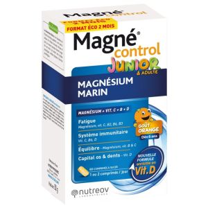 Magné Control Junior & Adulte 60 Comprimés à Sucer