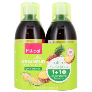 Ultra Draineur Minceur Lot de 2 x 500 ml Ananas