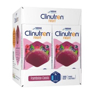 Clinutren Fruit Framboise Cassis - 4 x 200 ml