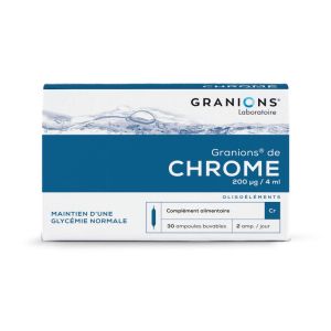 Granions Chrome 200µg/j 30 ampoules