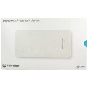 Biatain Silicone Non Border Pansement Hydrocellulaire Micro Adhérent 10x20cm 10 pansements