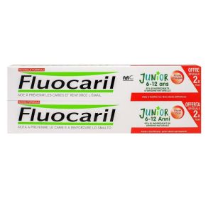 Junior 6-12 ans dentifrice gel fruits rouges 2x75ml