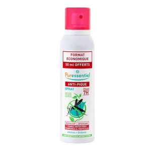 Anti-Pique Lait répulsif waterproof zones tropicales Puressentiel - spray  de 75 ml