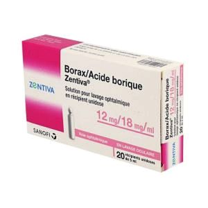 Borax/Acide Borique Zent 60Mg/90Mg X20