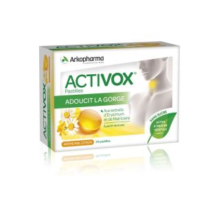 Activox - Miel citron - 24 pastilles