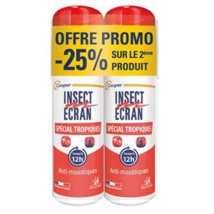 Insect Ecran anti-moustiques spécial tropiques lot 2x75 ml