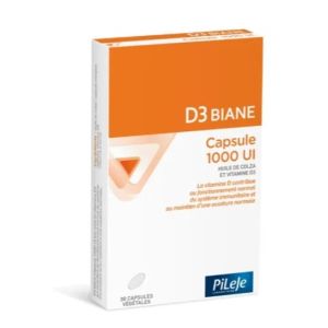 D3 Biane Vitamine D3 1000UI 30 capsules