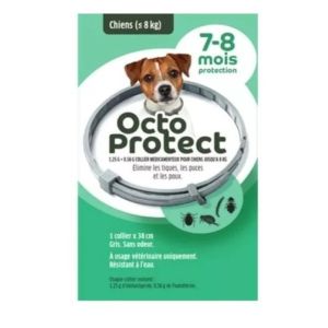 Octoprotect Collier Anti Puces et Tiques Chien moins de 8kg