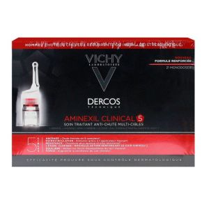 Dercos 21 monodoses Aminexil Clinical 5 homme