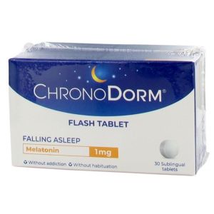 ChronoDorm Mélatonine 1 mg Lot de 2 x 30 Comprimés Sublinguaux