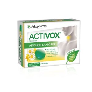 Activox - Menthe eucalyptus - 24 pastilles