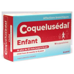 Suppositoires Coquelusédal Enfant - 10 unités