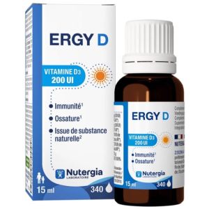 Ergy D Vitamine D3 200 UI 15ml