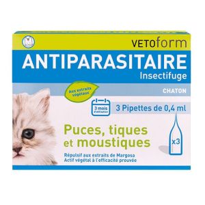 Antiparasitaire insectifuge 3x0.4ml