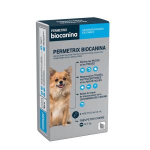Permetrix - Solution pour chiens jusqu'à 4 Kg - 200 mg/40 mg
