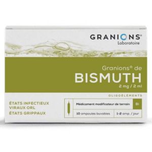 Granions de Bismuth 10 ampoules