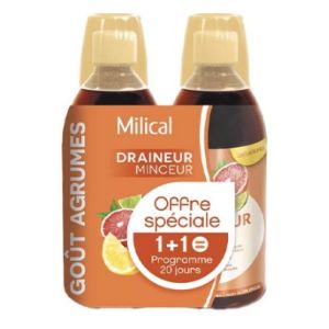 Draineur Minceur Goût Agrumes 2x500ml